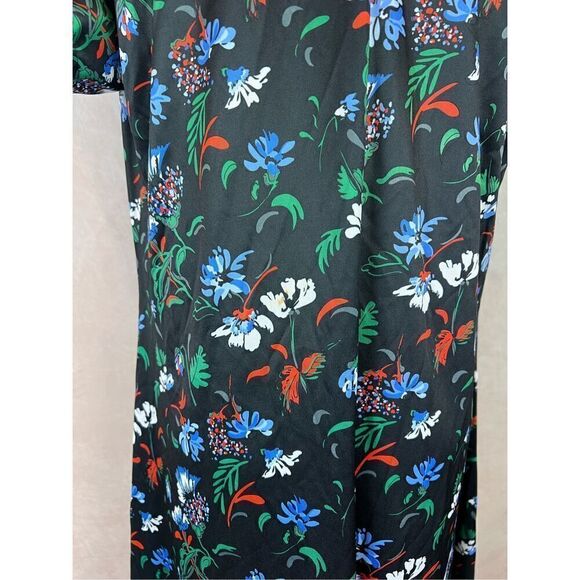 Vintage 1970s Mod Floral Dress with Dagger Collar - Picture 6 of 8